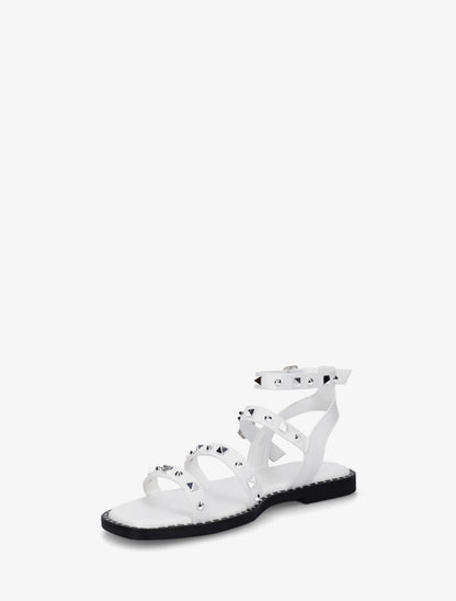 Nu-pieds à multibrides cloutées - Blanc - 3
