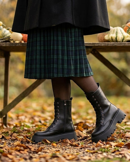 Bottines montantes style rangers - Noir