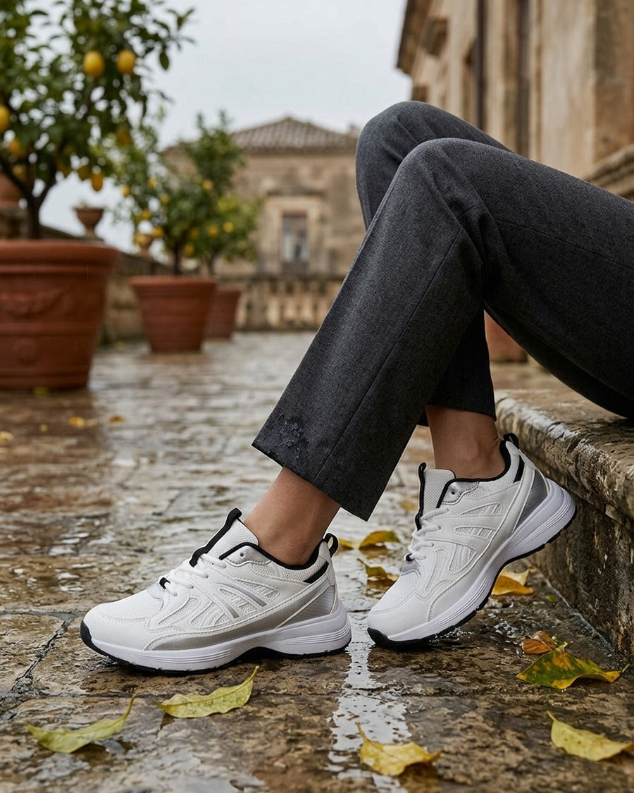 Baskets classiques stylisées - Blanc
