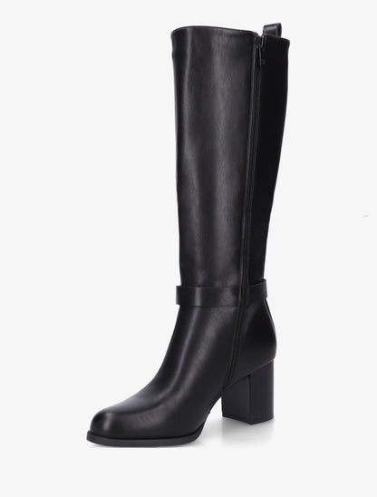Bottes unies bimatière - Noir - 3