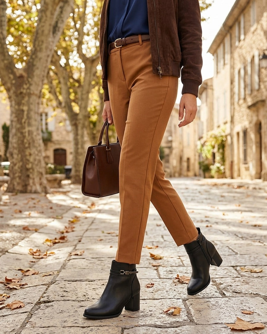 Bottines classiques en simili - Noir