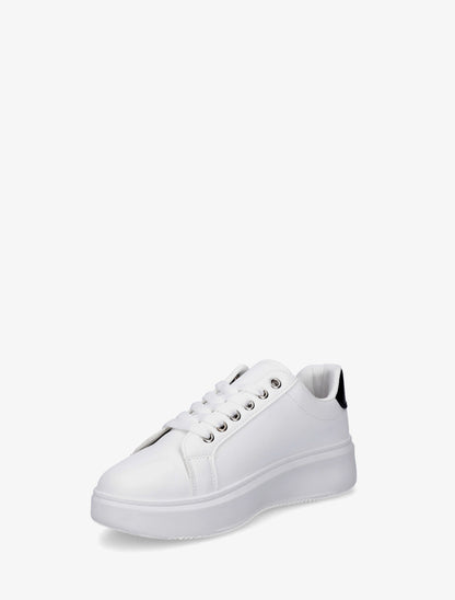 Sneakers à empiècement coeur strassé - Noir - 3