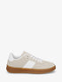 Sneakers unies à semelle caoutchouc - Beige - 1