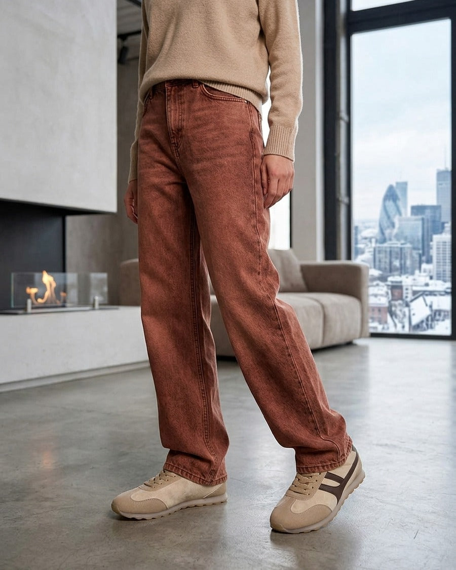 Sneakers unies en suédine - Beige