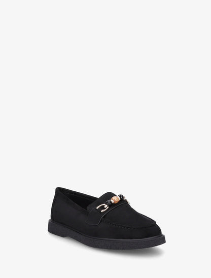Mocassins suédine à perles - Noir - 2