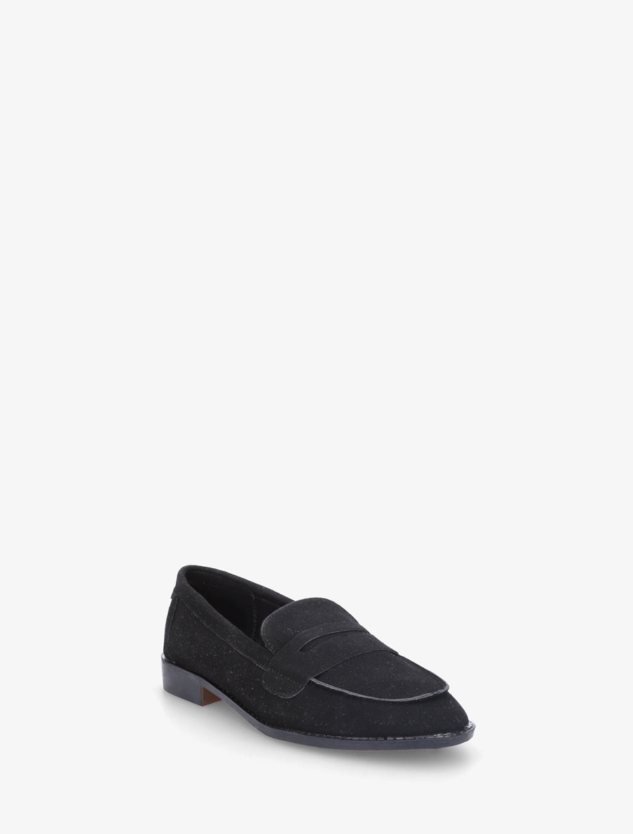 Mocassins classique en suédine - Noir - 2