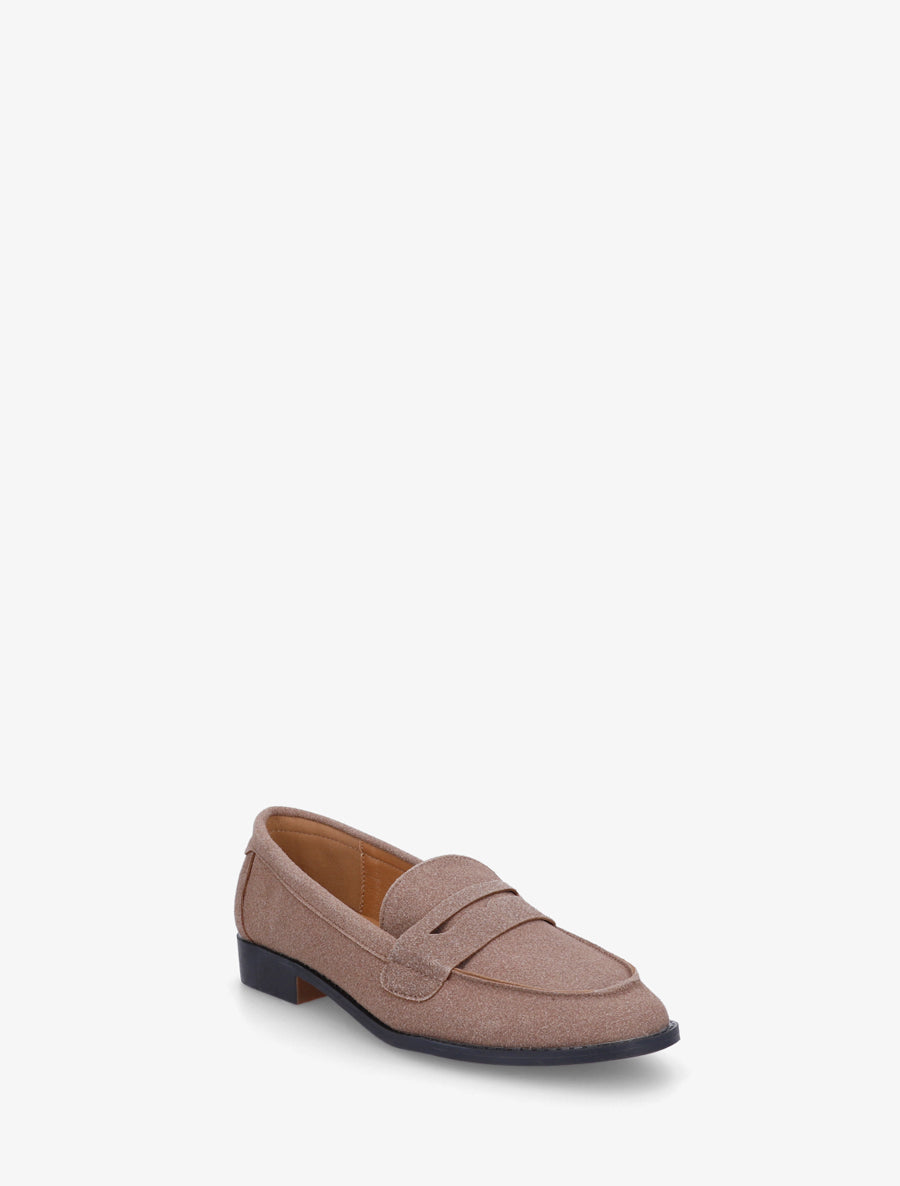 Mocassins classique en suédine - Taupe - 2