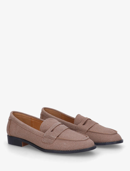 Mocassins classique en suédine - Taupe - 4