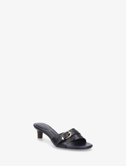 Mules en simili à boucle - Noir - 2