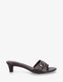 Mules en simili à boucle - Marron - 1
