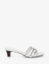 Mules en simili à boucle - Blanc - 1
