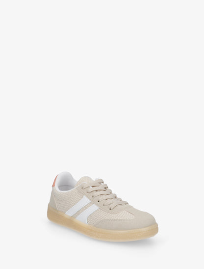 Baskets en toile et suédine - Beige - 2
