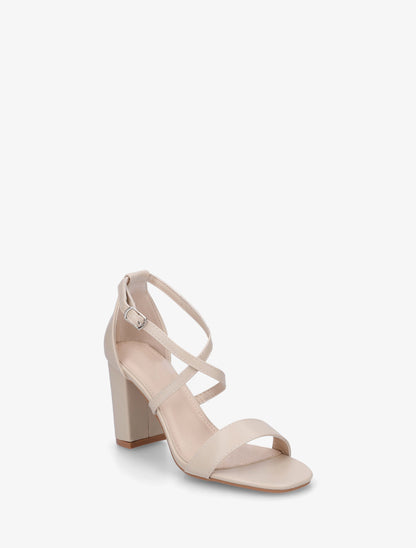 Sandales à brides croisées - Beige - 2