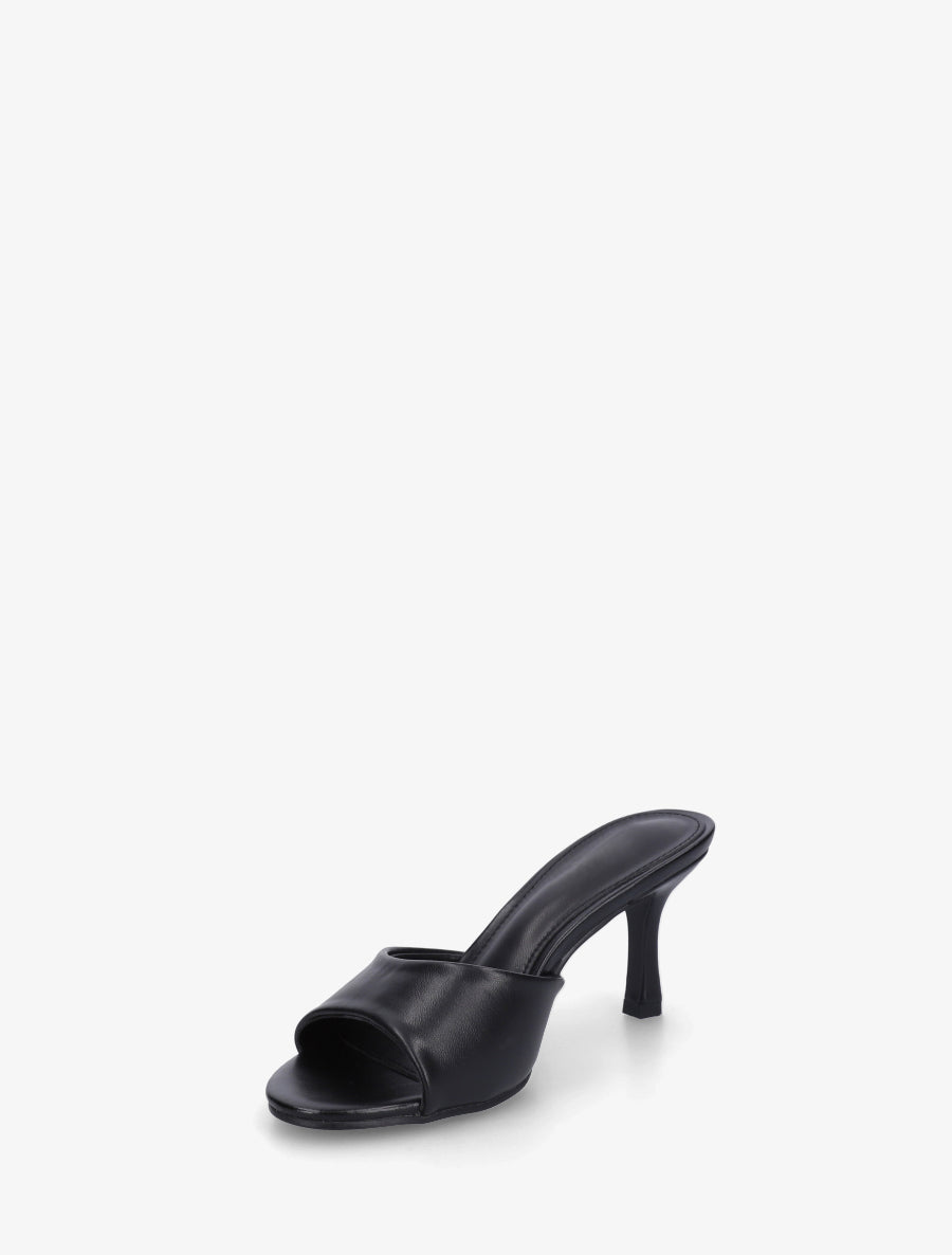 Mules classiques en simili - Noir - 3