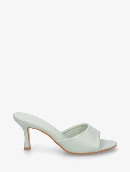 Mules classiques en simili - Vert d&