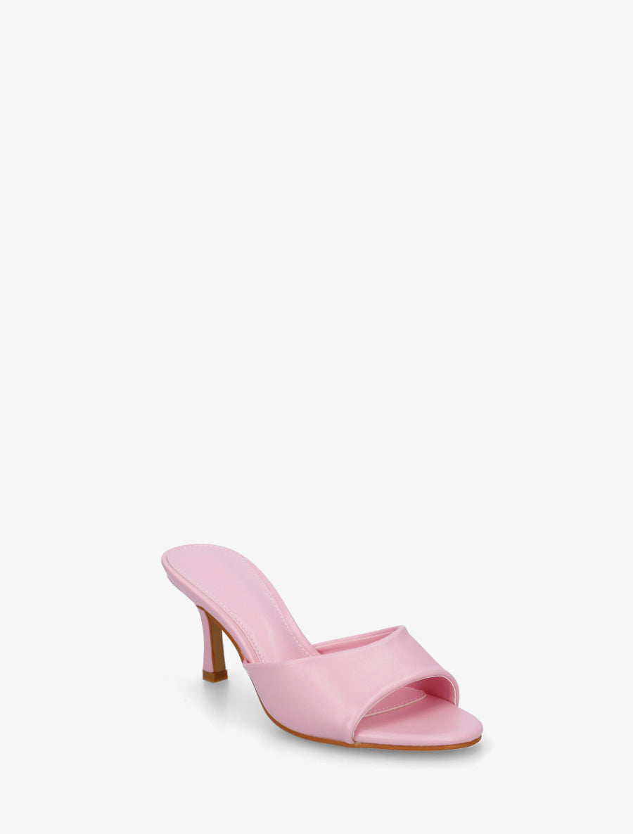 Mules classiques en simili - Rose - 2