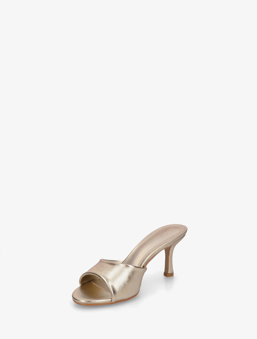 Mules classiques en simili - Or - 3