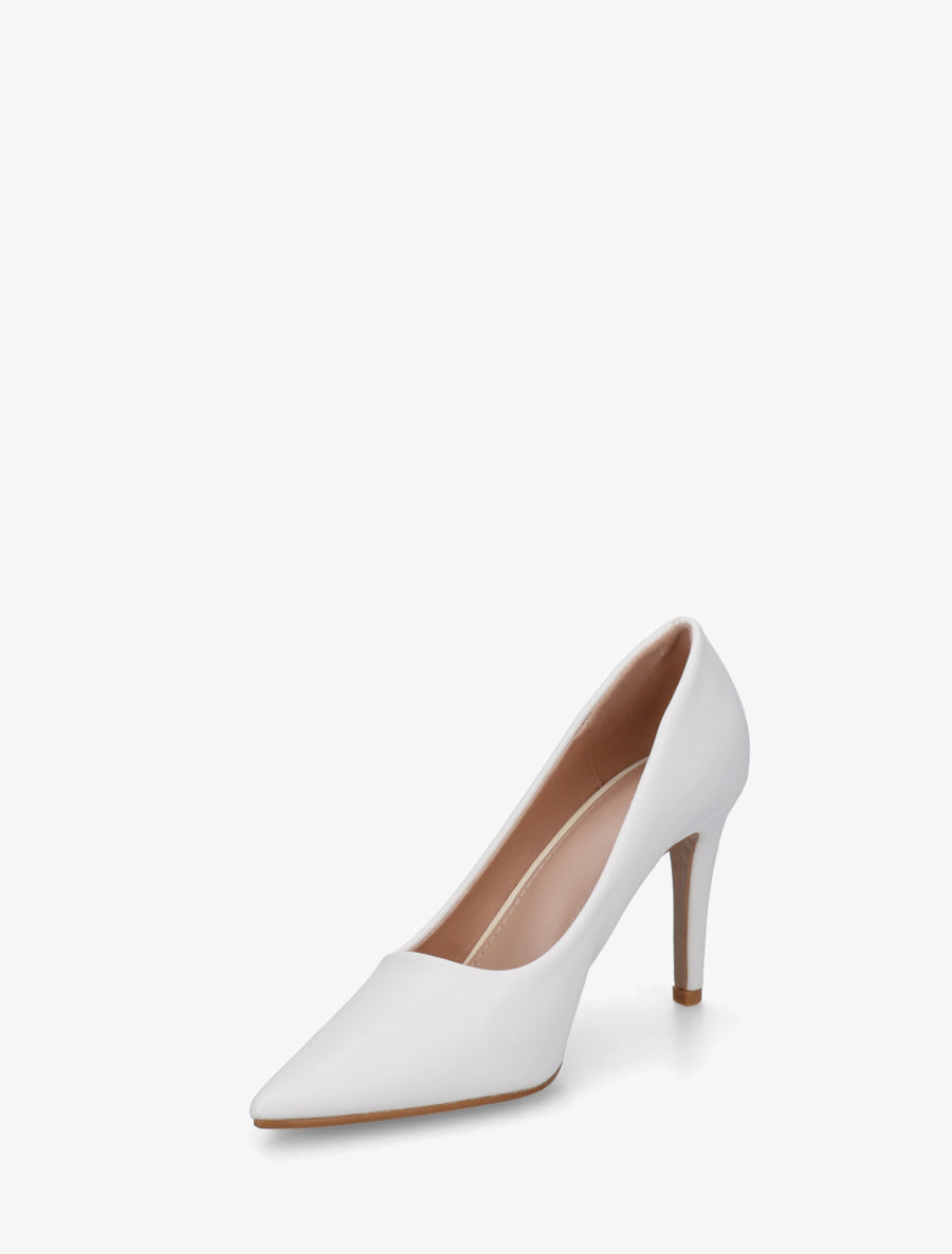 Escarpins classiques à talon aiguille - Blanc - 3