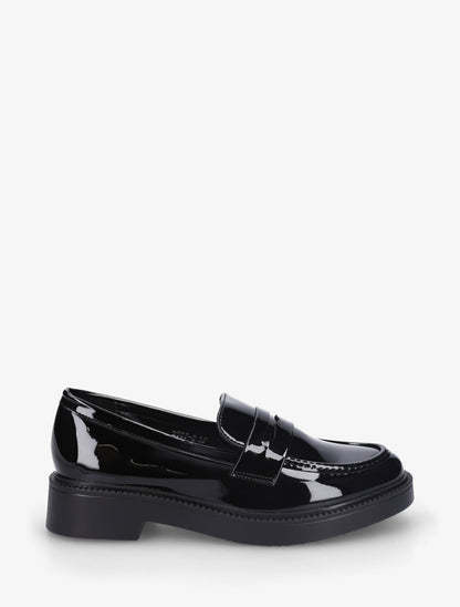 Mocassins en simili vernis - Noir - 1