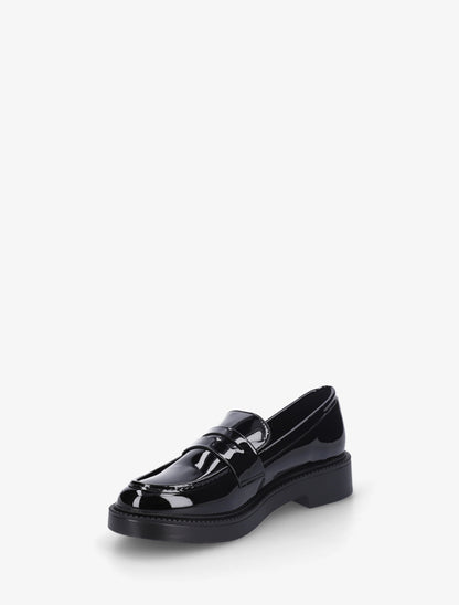 Mocassins en simili vernis - Noir - 3
