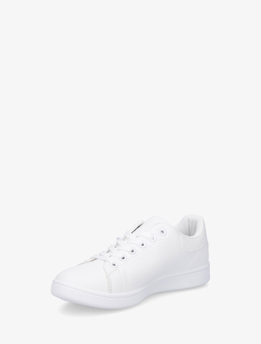 Baskets classiques en simili - Blanc - 3