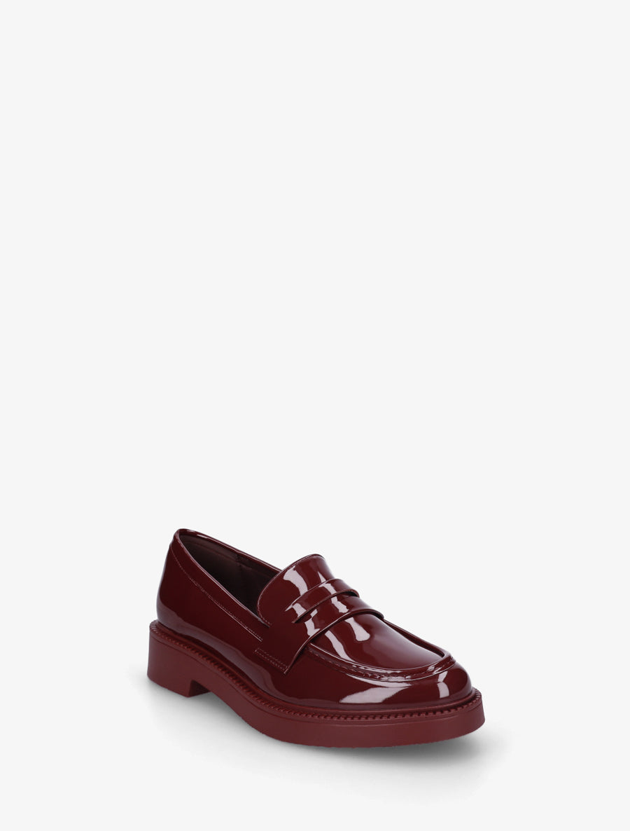 Mocassins en simili vernis - Bordeaux - 2