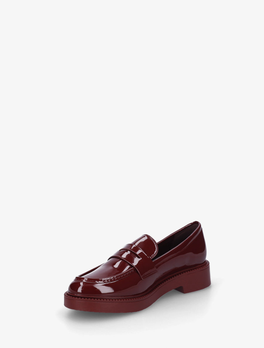 Mocassins en simili vernis - Bordeaux - 3