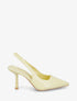 Escarpins à bouts pointus et talon ouvert - Jaune pastel - 1