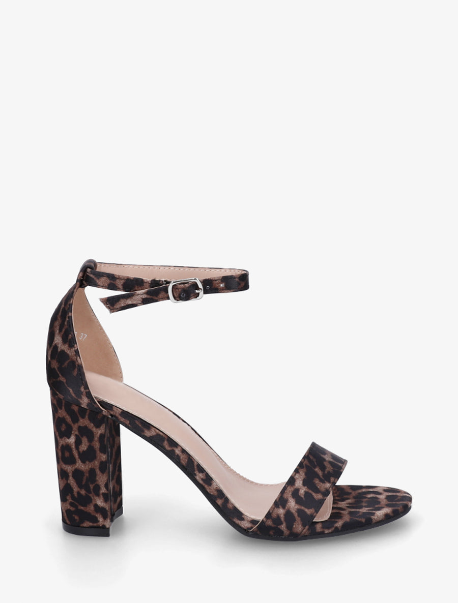 Sandales classiques à talon haut - Beige - 1