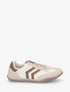 Baskets bimatière à contrefort contrastant - Beige - 1