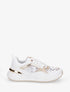 Sneakers en simili et en crochet - Blanc - 1
