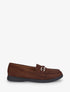 Mocassins en suédine à boucle décorative - Marron - 1