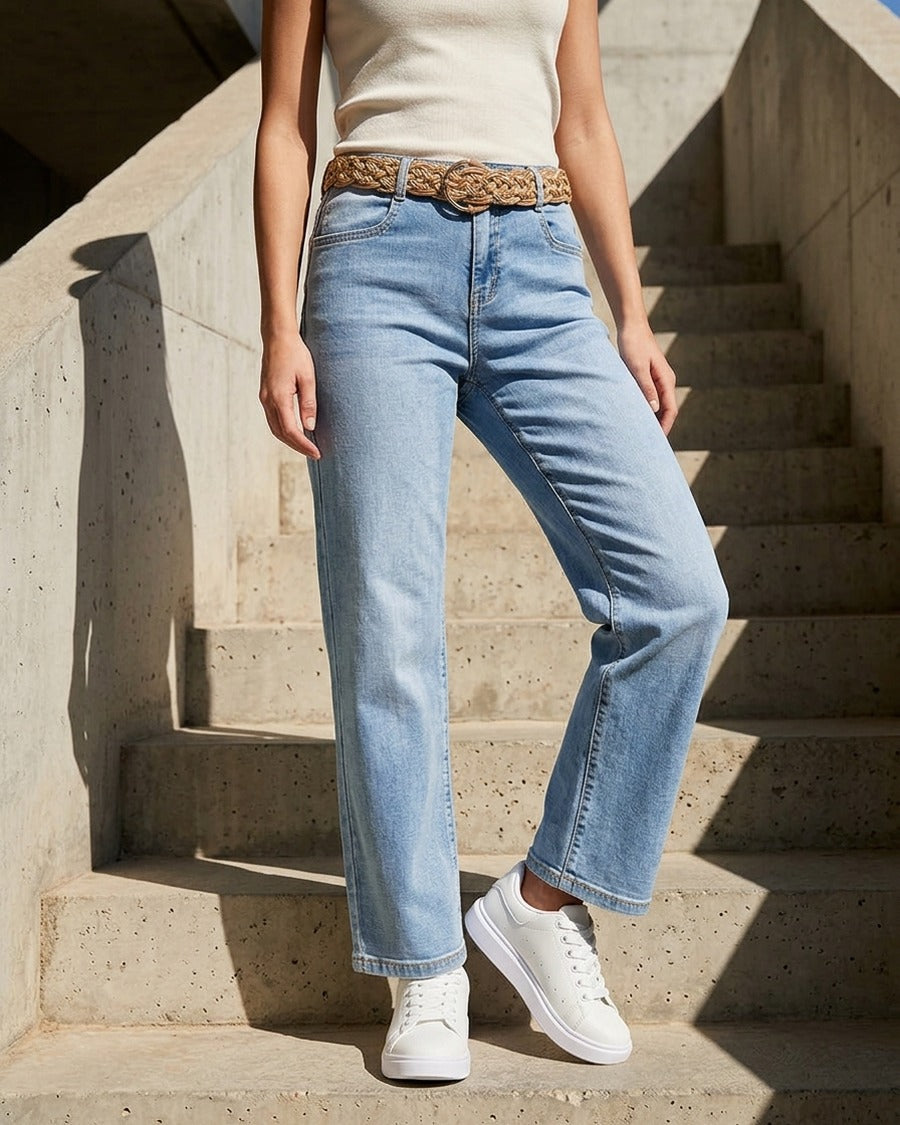 Jean standard coupe droite - Bleu