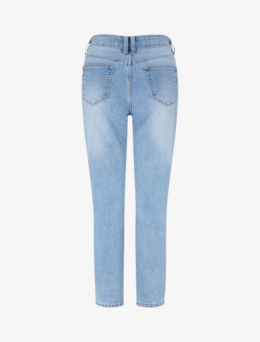 Jean classique coupe mom fit - Bleu - 2