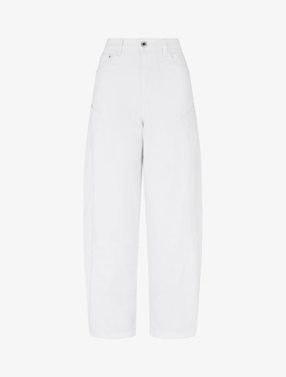 Jean uni coupe ballon - Blanc - 1