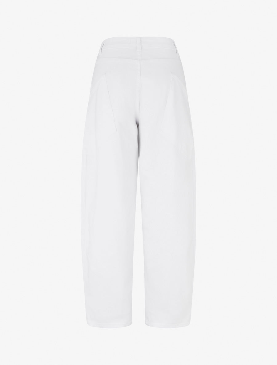 Jean uni coupe ballon - Blanc - 2