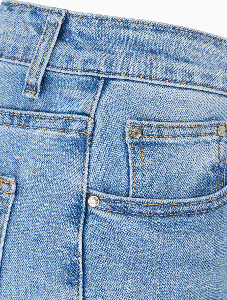 Jean wide leg coupe droite - Bleu - 3