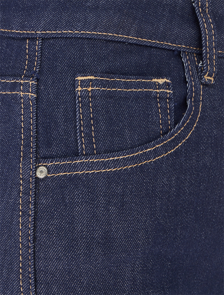 Jean standard coupe droite - Bleu brut - 3